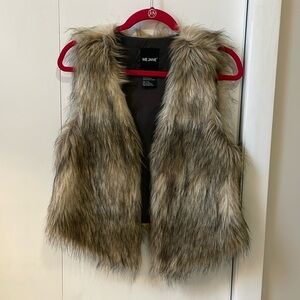 Women’s Boutique Brown Faux Fur Vest